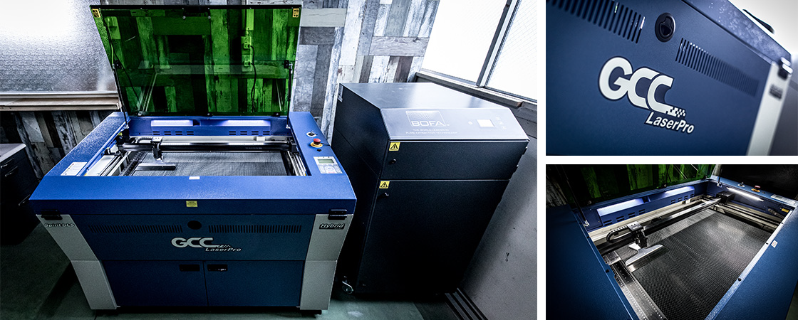 The latest hybrid laser engraving machine was installed in October, 2019